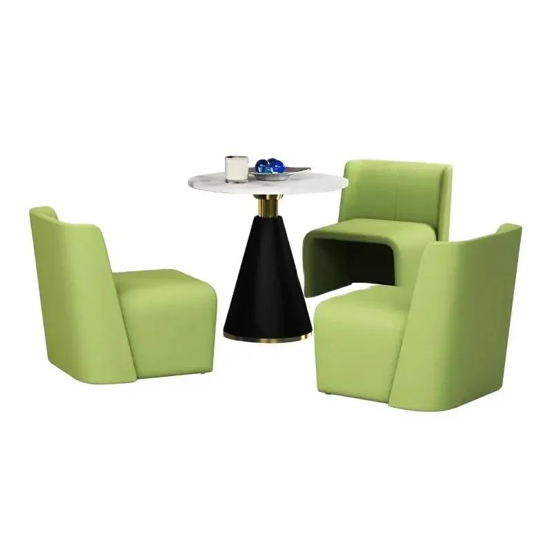 Minimalist Single-Seat Sofa Chair Business Reception Desk and Chair Sofa Cama