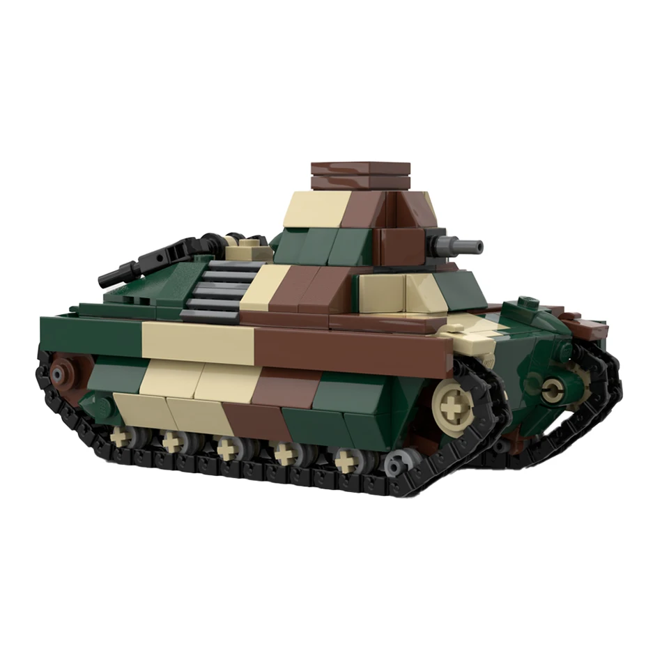 Armee Streitkräfte FCM 36 Licht Infanterie Tank Montage Modell MOC High-Tech Baustein Ziegel Kinder Weihnachten Geschenke Spielzeug