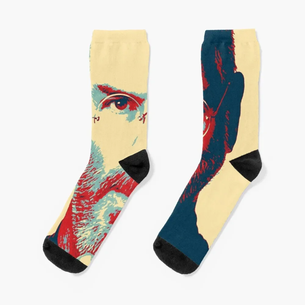 

Popart Steve Jobs Socks anti slip football hockey floor happy Socks For Man Women's