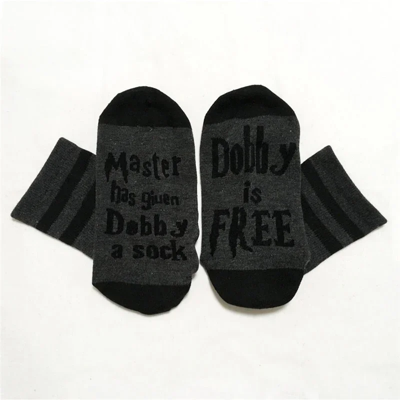 New High Quality Print Letter is Free Funny Men Socks Striped Women Novelty Chaussettes Femme Spring Streetwear Cotton Sokken image 3