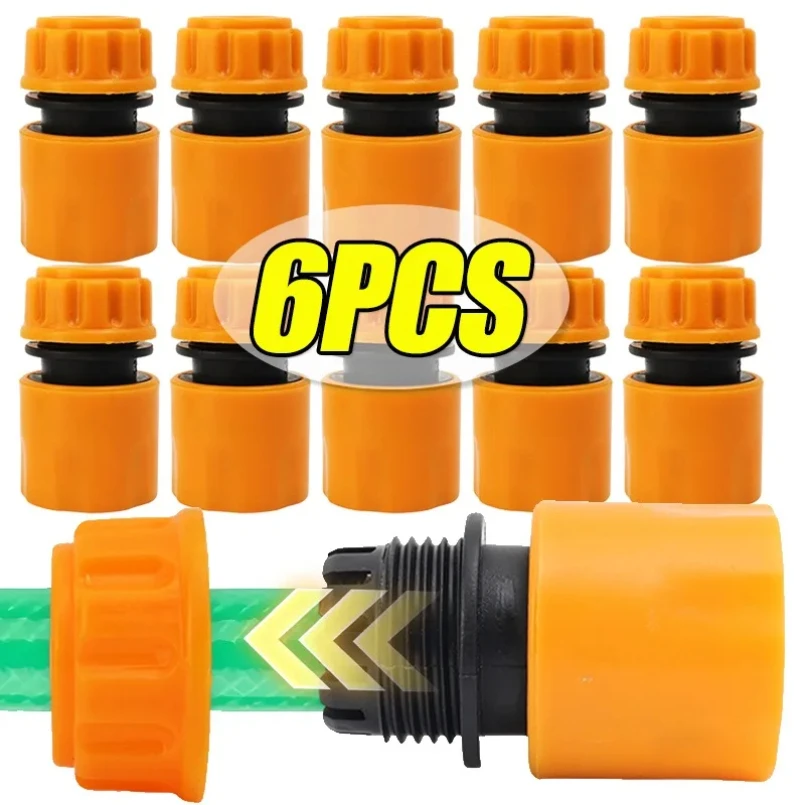 

6-1PCS Garden Tap Water Pipe Quick Connector Adapter Hose Pipe Tube Connector Extend Repair Fitting Garden Watering Accessories