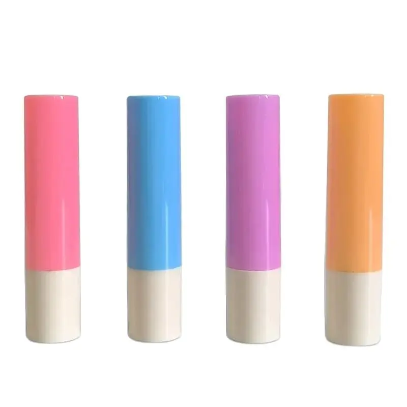 3g 10.5mm Can Filling Directly Empty Lip Rouge Chapstick Tubes Container Purple Pink Blue Orange Packaging Lipstick Bottles