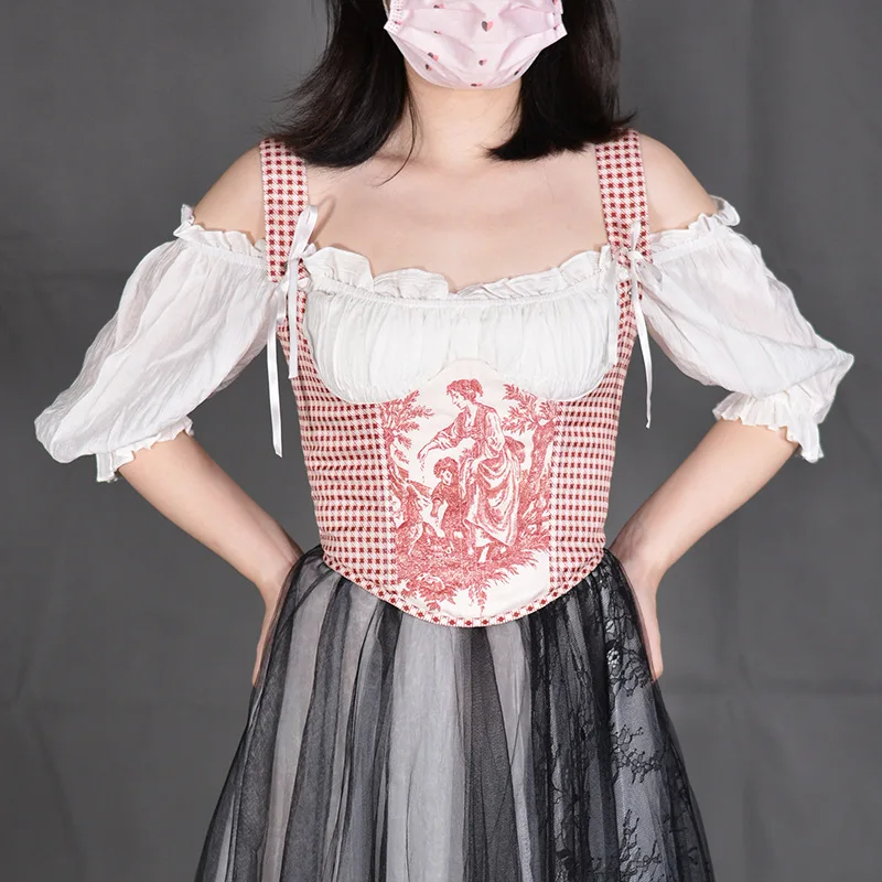 

Винтажный красный корсет под грудью, топы без рукавов, модные сексуальные женские готические черные бюстье на шнуровке, элегантный вечерние лиф для похудения