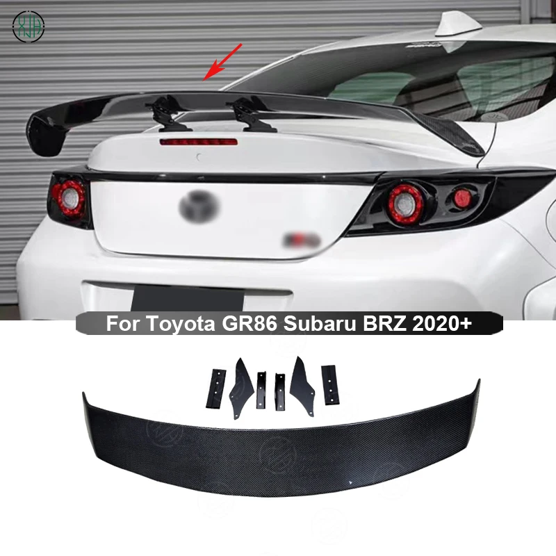 Carbon Fiber For Toyota GR86 Subaru BRZ ZN8 ZD8 ZC8 2021+ Car Rear Trunk Spoiler Rear Wing Tail Wing Parts SAR Style Body kit