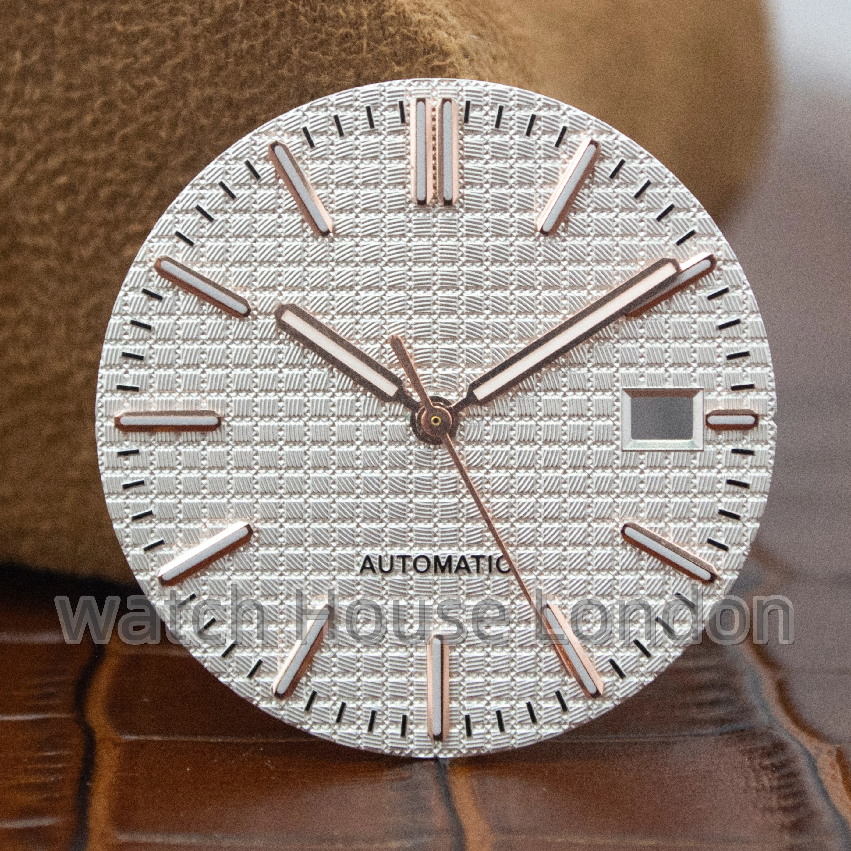 31.8 مللي متر NH35 الهاتفي الأيدي لحركة NH35A رويال أوك ap ساعة الطلب مؤشرات الوجه الإبر اكسسوارات الأخضر مضيئة ساعة أجزاء