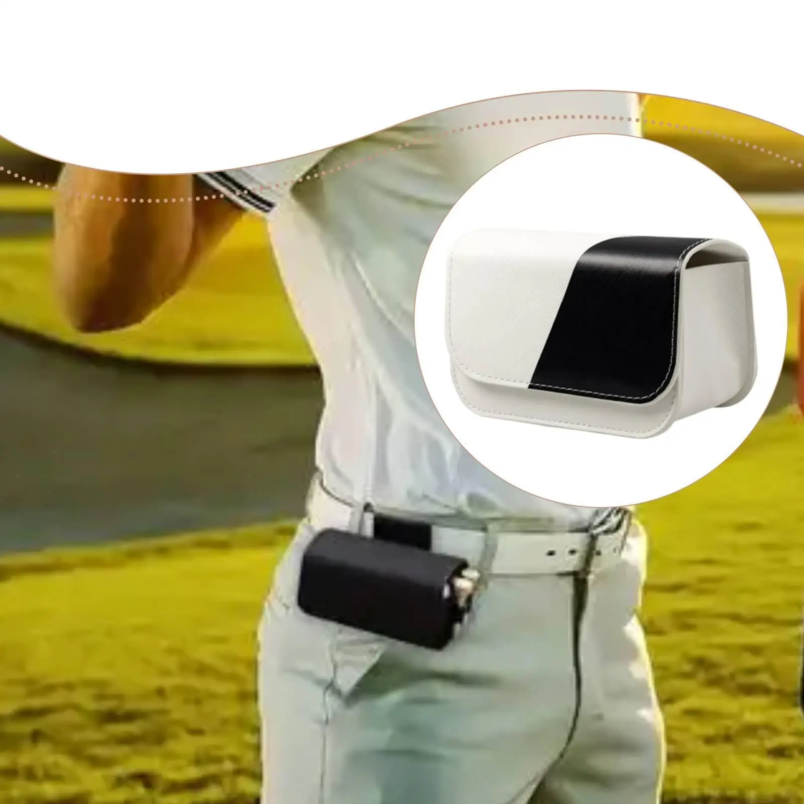 Golf Ball Holder Pouch Magnetic Waterproof Clip Sports Organizer Bag for Club Supplies Women Men Golfer