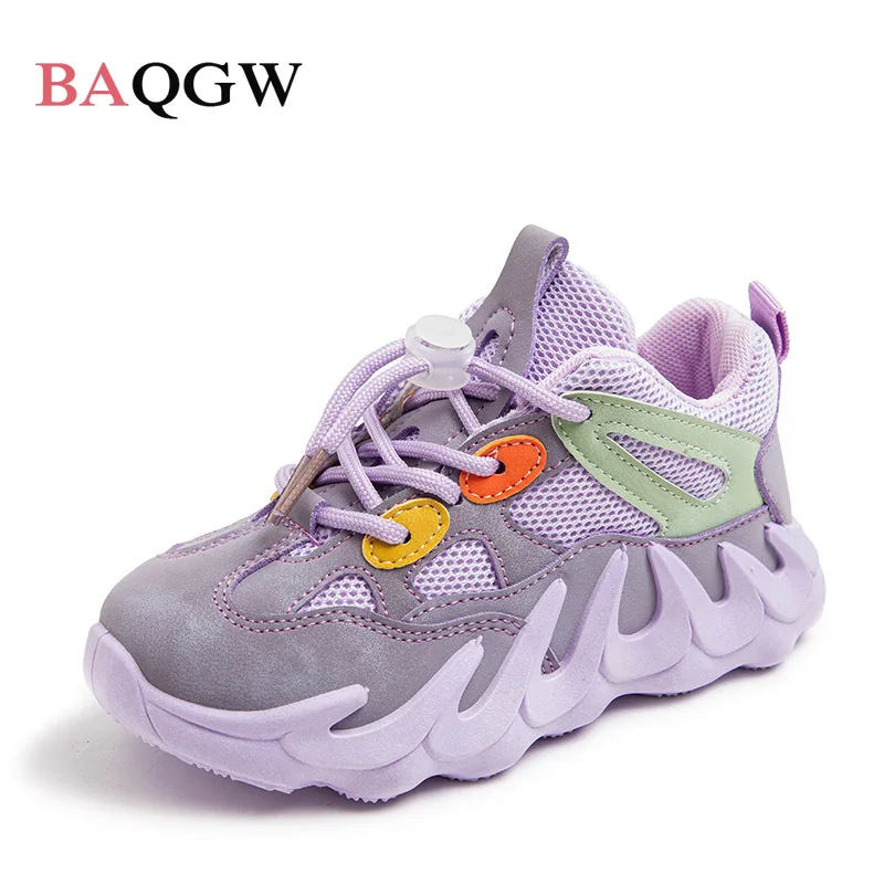 

Spring for Grils Shoes Boys Fashion Kids Sneakers 2022 Casual Brand Running Sports Breathable Children Shoes Thick Sole Platform