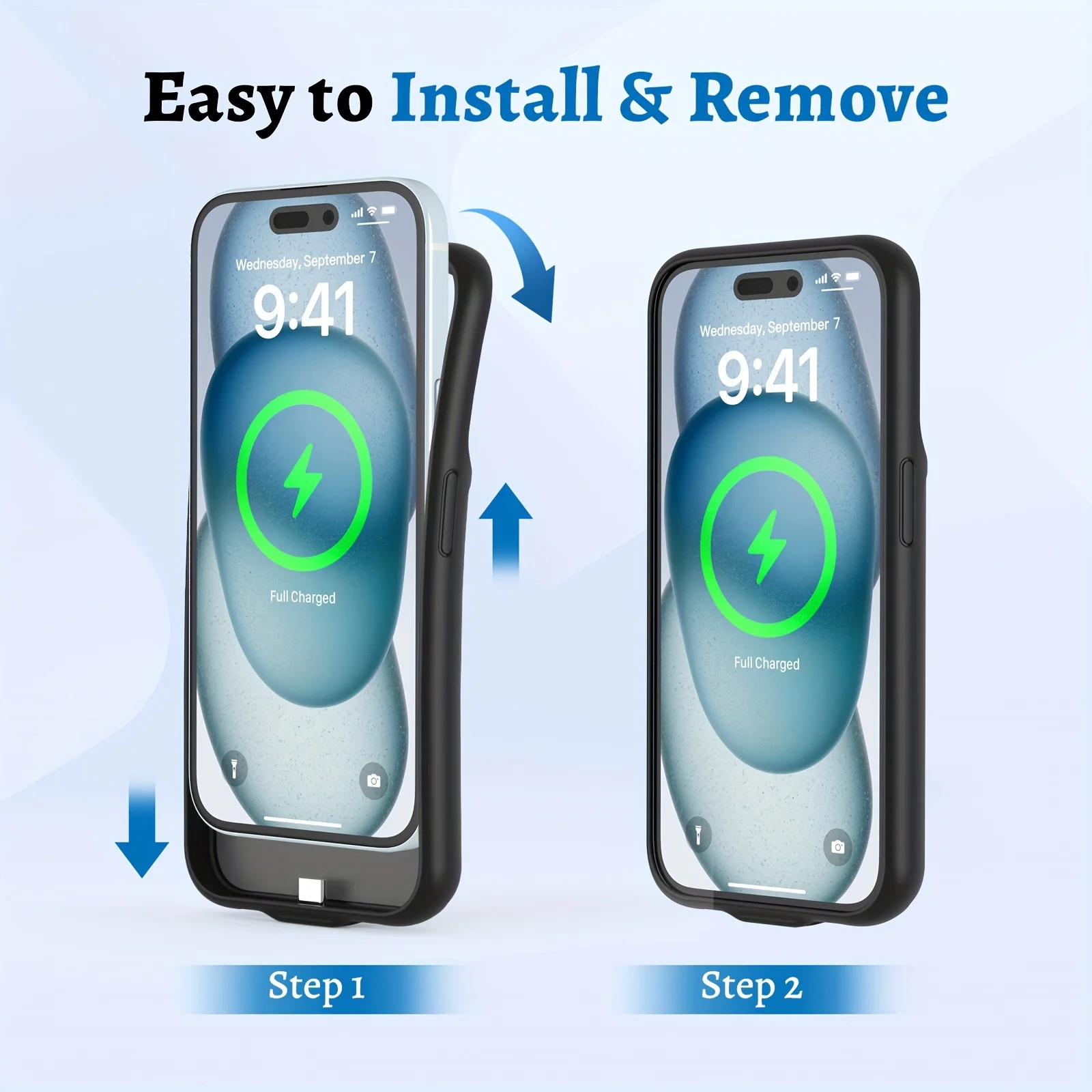 

Внешний аккумулятор-чехол 10000 мАч для iPhone 17 Pro Max, 14 Plus, 15, 16, 13 Mini, 12, 11 Pro Max, X, XS, XR, 6, 6S, 7, 8, SE