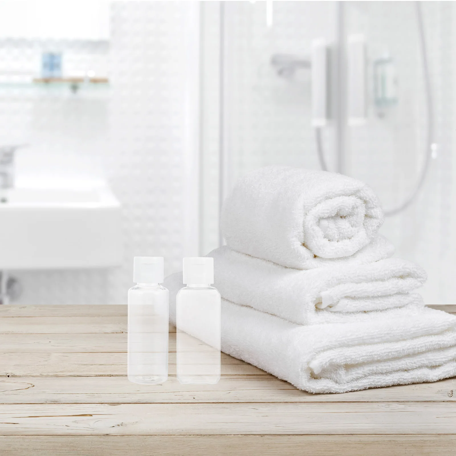 

24Pcs Travel Bottles for Toiletries Leak-Proof Reusable Small Plastic Containers with Caps Ideal for Shampoo Conditioner Creams