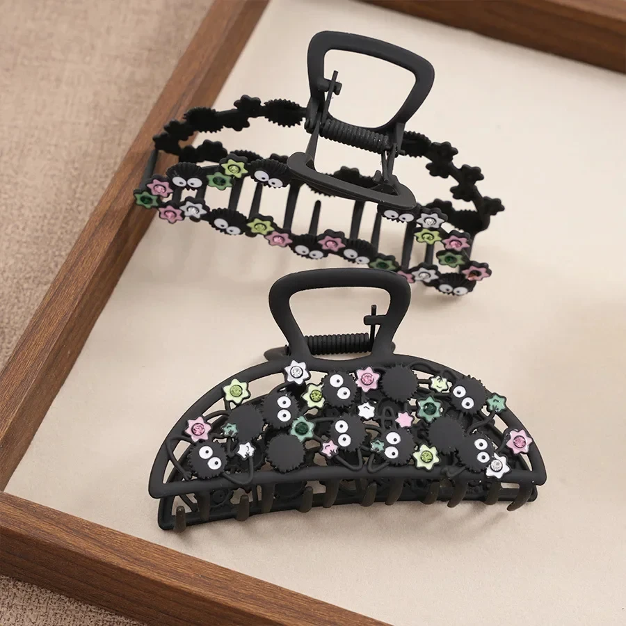 1pc Creative Small Cinderblock Hair Claw Cute Black Cartoon Hair Claws Japan Wacky Claw Clip Hair Accessories for Women Girls image 5