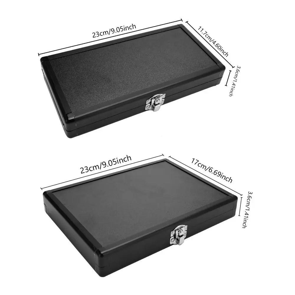 Hairdressing Hair Scissors Storage Box Barber Tool Shockproof Fall Hard Leather Toolbox Organizer Toolkit Shears Storage Case