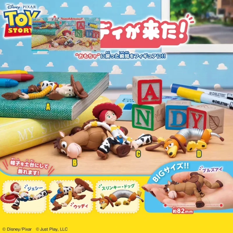 Original Disney Toy Story Andy Is Here Buzz Lightyear Woody Jessie ‌   Actionfiguren Anime Ornamente Sammlung Modell Spielzeug Geschenke
