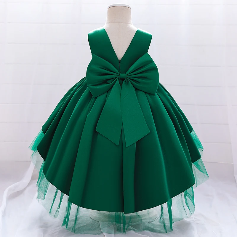 Summer Girl Baby Baptism Gown 1st Year Birthday Party Wedding Kids Clothes Child Toddler Infant Evening Vestidos Christening