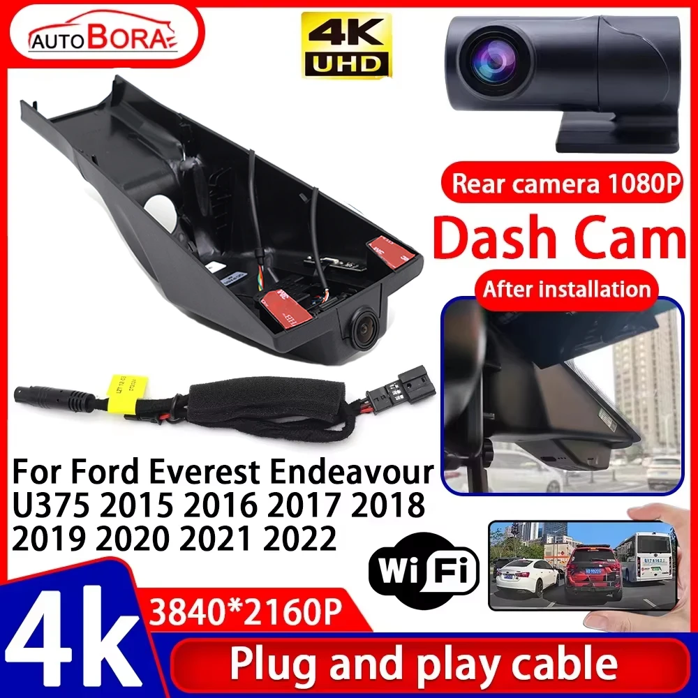 

Recorder Night Visio 4K Plug and Play Car DVR Dash Cam for Ford Everest Endeavour U375 2015 2016 2017 2018 2019 2020 2021 2022