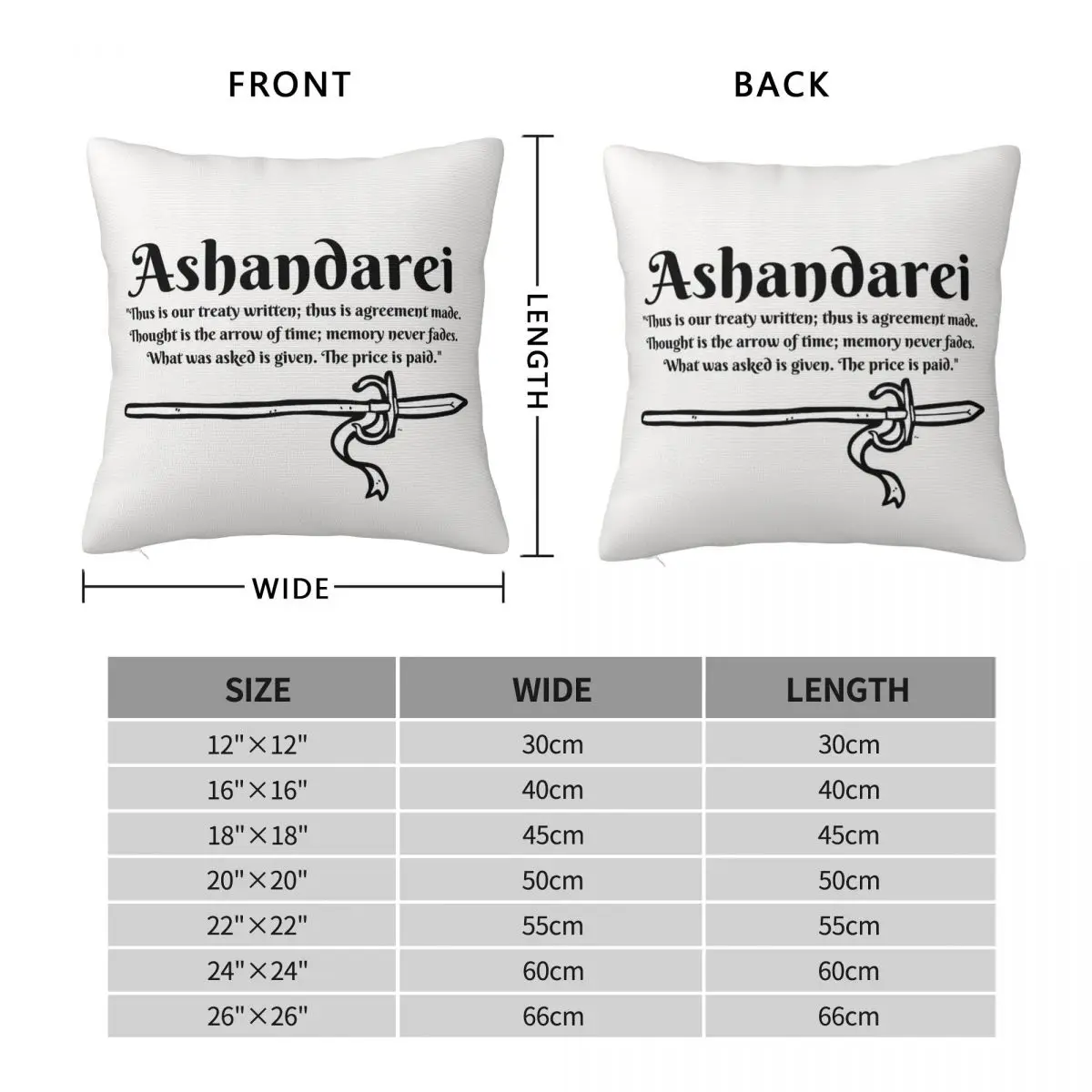 Wheel Of Time Mat's Spear Ashandarei Pillowcase Polyester Linen Velvet Pattern Decor Throw Pillow Case Sofa Seater Cushion Cover