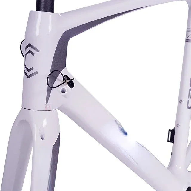 Bicycle Accessories ZGL-CR41 Bike Frame High Quality White Disc Brake 430/450/480/510/540/570/600(mm) Carbon Road Bike Frame