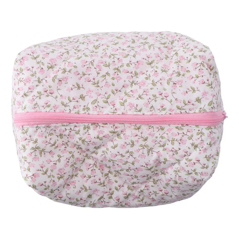 

Органайзер для хранения: Пышная стеганая косметичка с цветочным принтом, большая дорожная сумка для косметики, косметический мешочек