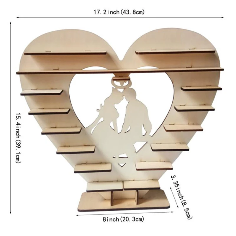 Wedding Wooden Ornaments Mr&Mrs Chocolate Stand Display Candy Cupcake Desserts Holder Home Decor Wedding Party Bars