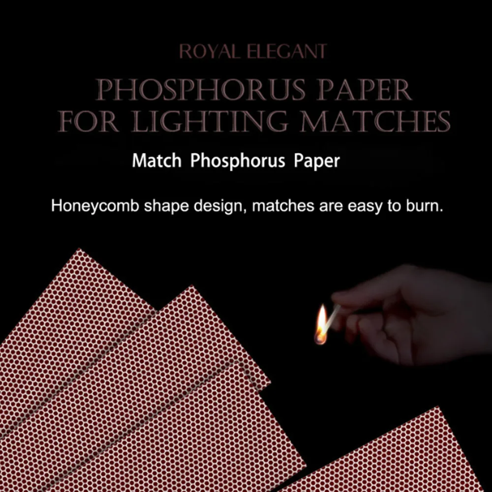 14 Pcs Match Striker Paper Self-adhesive Phosphorus DIY Manual Match Eraser Leather Flower Phosphorus Paper