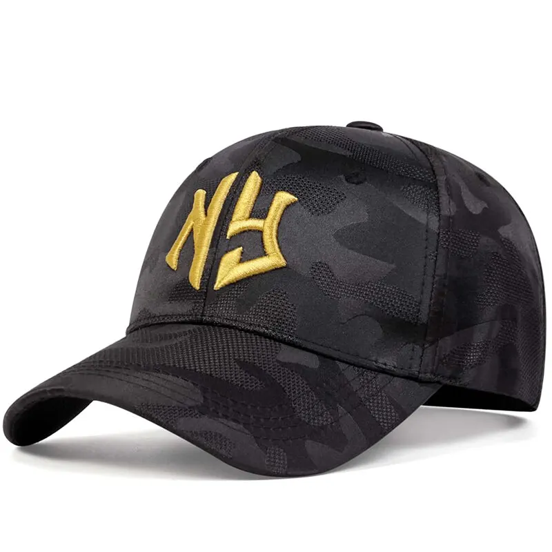 Unisex Letter Embroidery Camouflage Baseball Hats Spring and Autumn Outdoor Adjustable Casual Hats Sunscreen Hat