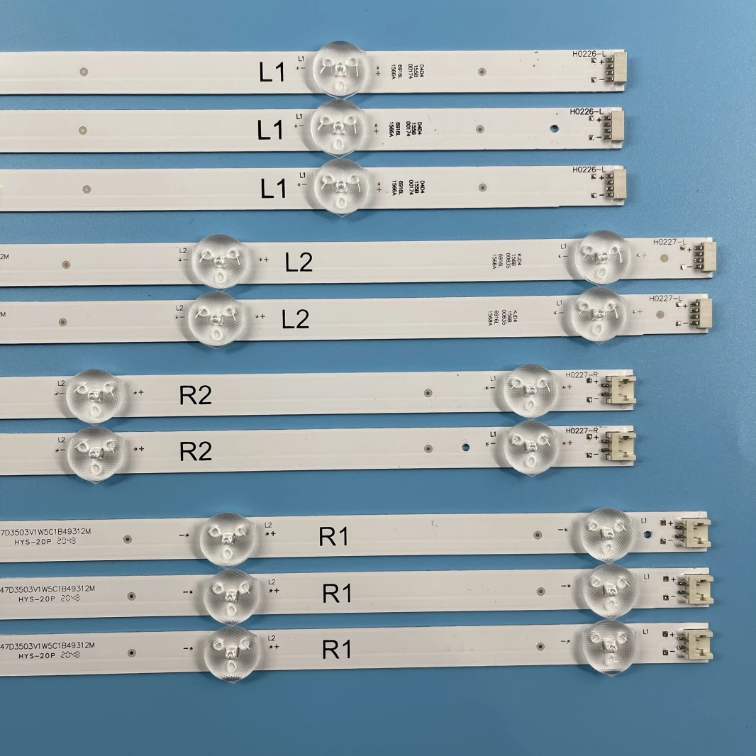 Bande de rétroéclairage LED, 47PFK6309/12 47PFT6309/60 47LA6300 47E730A LC470DUN af erian 6916L-1566A 6916L-1568A 6916L-1569A 1567A