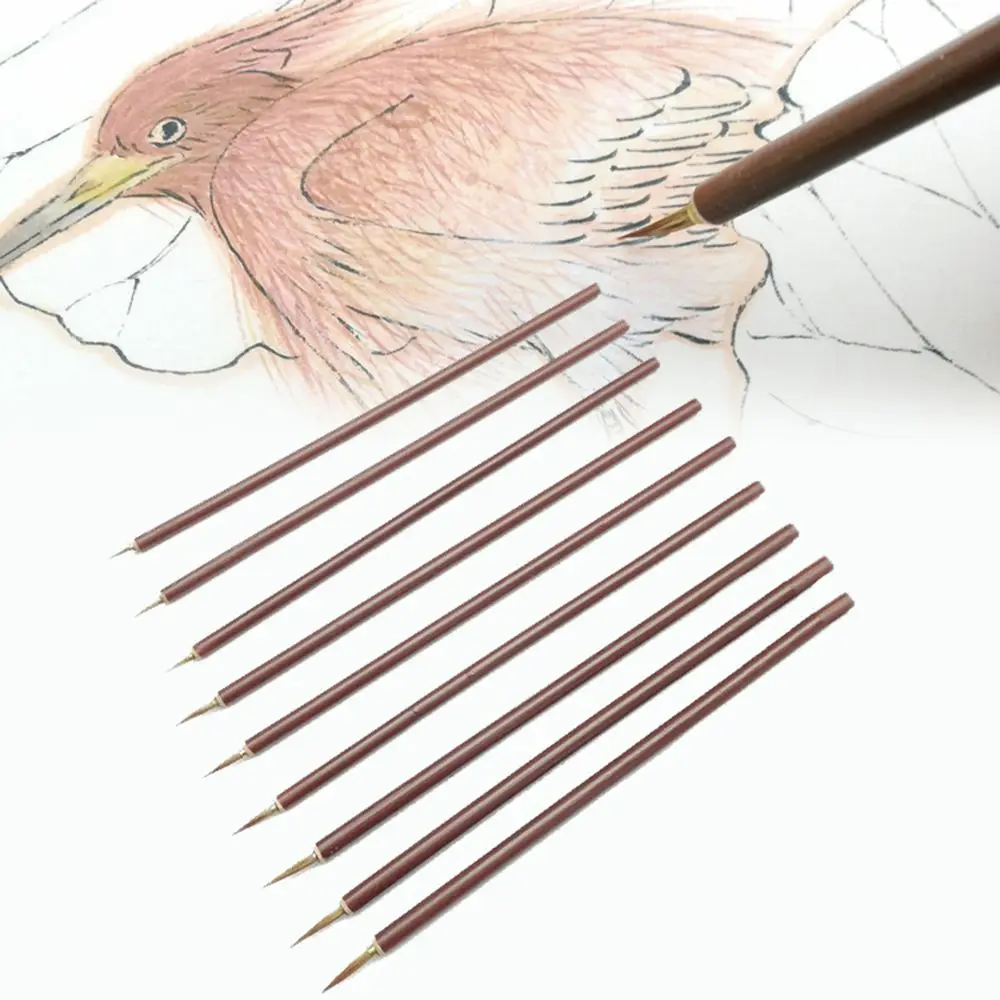 3Pcs/Set N1N Calligraphy Brush High Qualitty Metal Paint Brush Soft Durable Weasel Hair Hook Line Pen