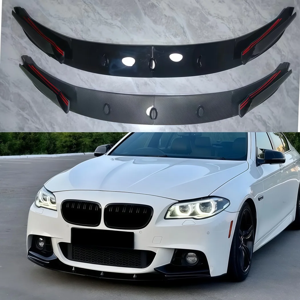 Car Front Bumper Lip Spoiler Diffuser Splitter Trim Tuning For BMW 5 Series F10 F11 M Sport 535i 528i M550d 2010-2017 Body Kits