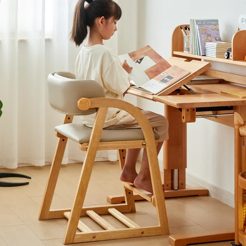 Study  Dining  Adjustable, Lift Chair Household Writing, Desk Chair Back