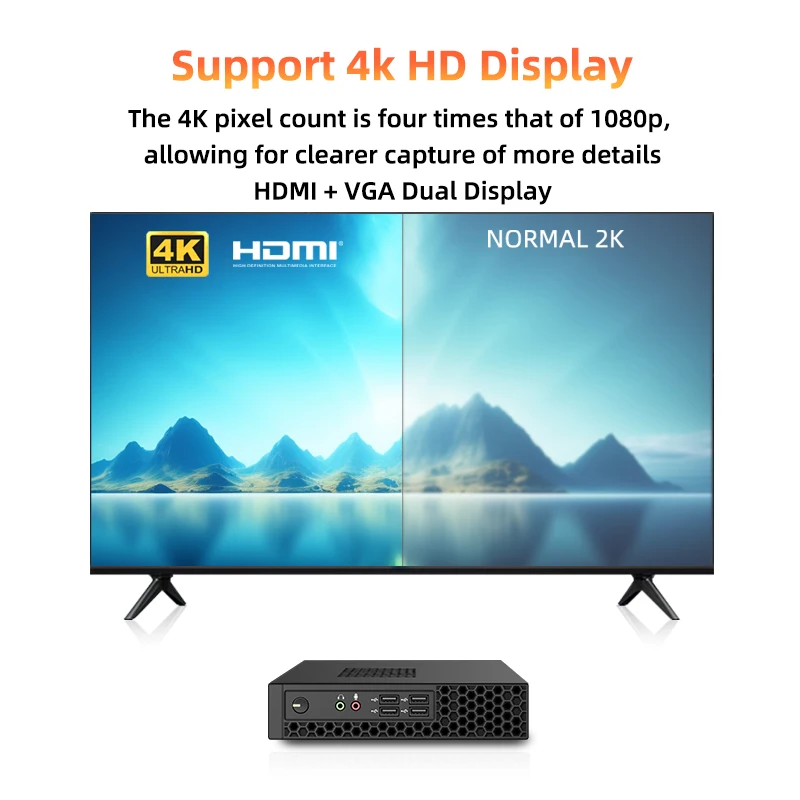 ПК Mini Nuc 8 ГБ Ram 256 ГБ SSD Core I3 6100 Bare Bone Game Mini Gaming 2025 Дешевый компьютер Настольный ПК