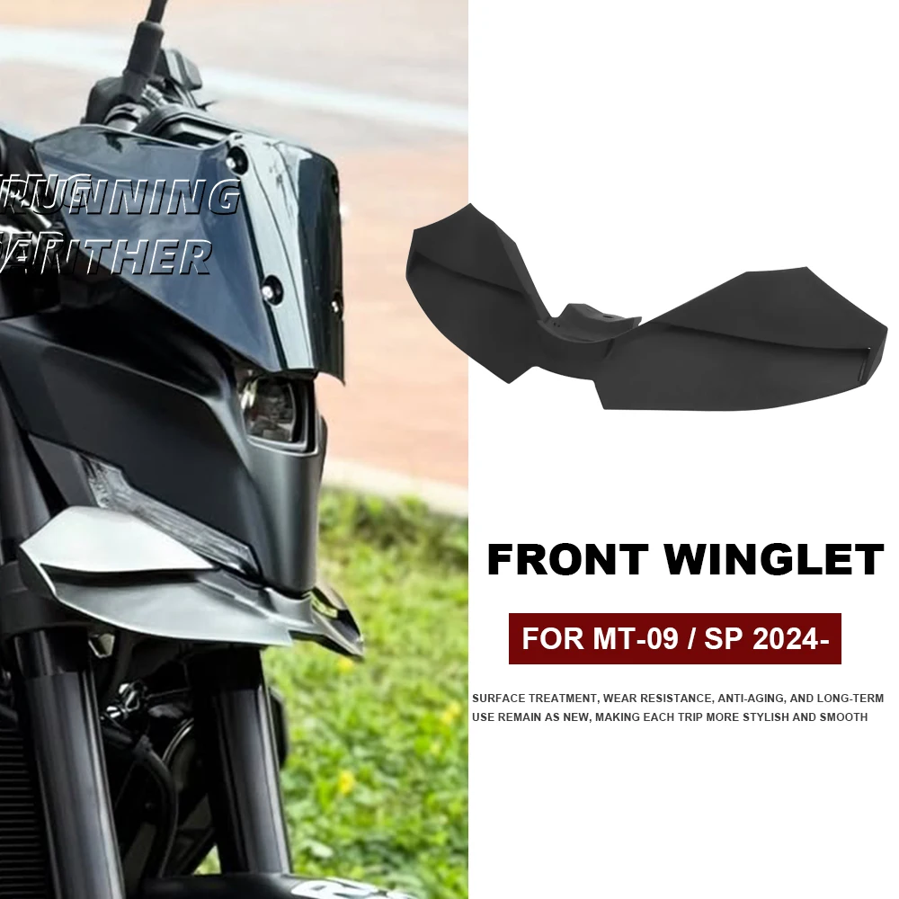 

MT09 Прижимная сила, голые передние спойлеры, аэродинамический дефлектор крыла, аксессуар, подходит для YAMAHA MT-09 SP MT 09 mt09 2024 2025