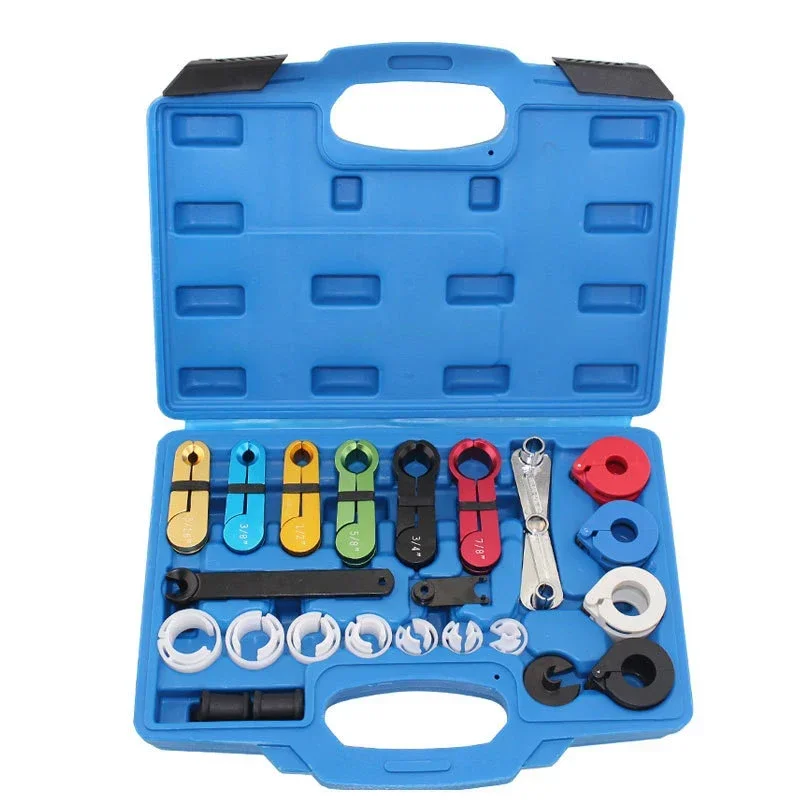 

22pcs Fuel & Air Conditioning Disconnection Tool Kit Automotive Oil Cooler AC Hose Fuel Lines Disconnect Tool Set