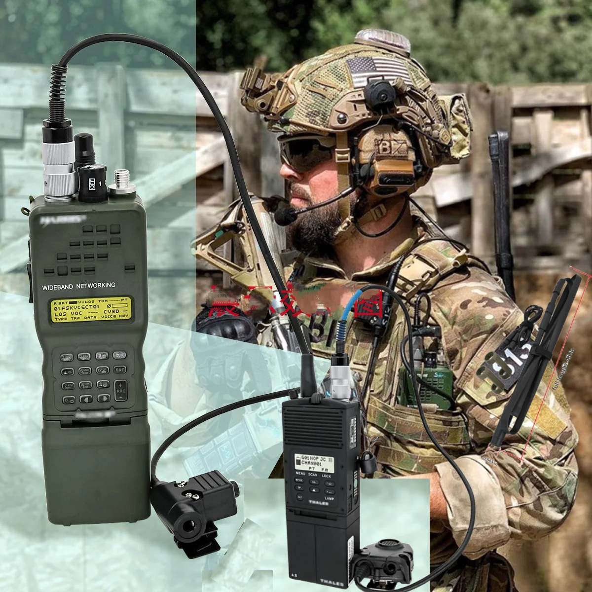 base-tactica-kenwood-de-6-pines-de-an-prc-152-prc148-modelo-simulado-de-walkie-talkie-antena-plegable-accesorios-de-fotografia-ptt-de-6-pines