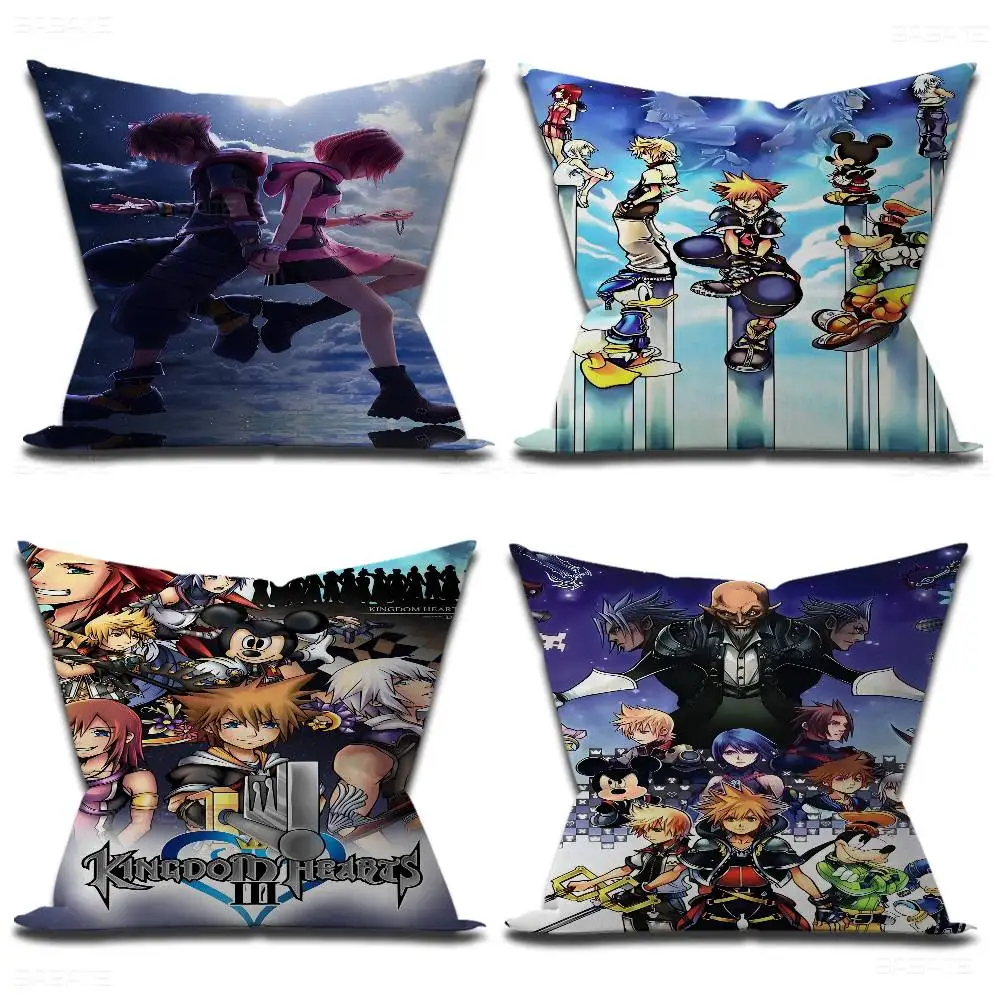 

Game K-Kingdom H-Hearts Pillow Gift Home Office Decoration Bedroom Sofa Car Cushion Cover case 45x45