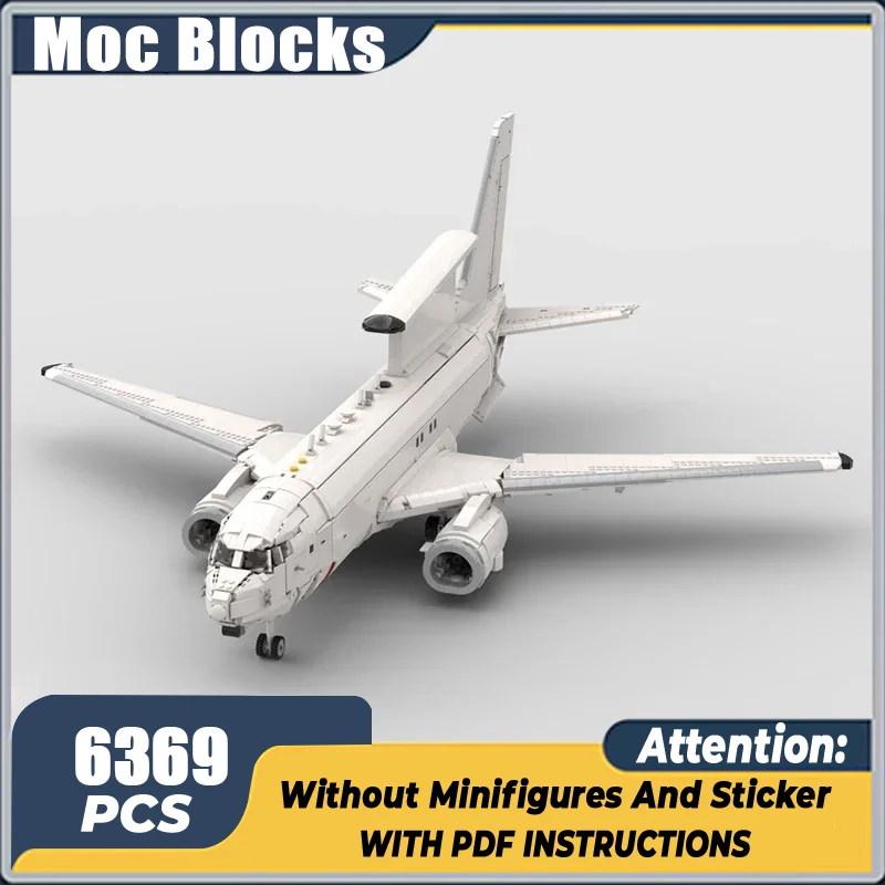 Military Aircraft Model Moc Building Bricks Boeing E-7 Wedgetail Technology Modular Blocks Gifts Christmas Toy DIY Sets Assembly