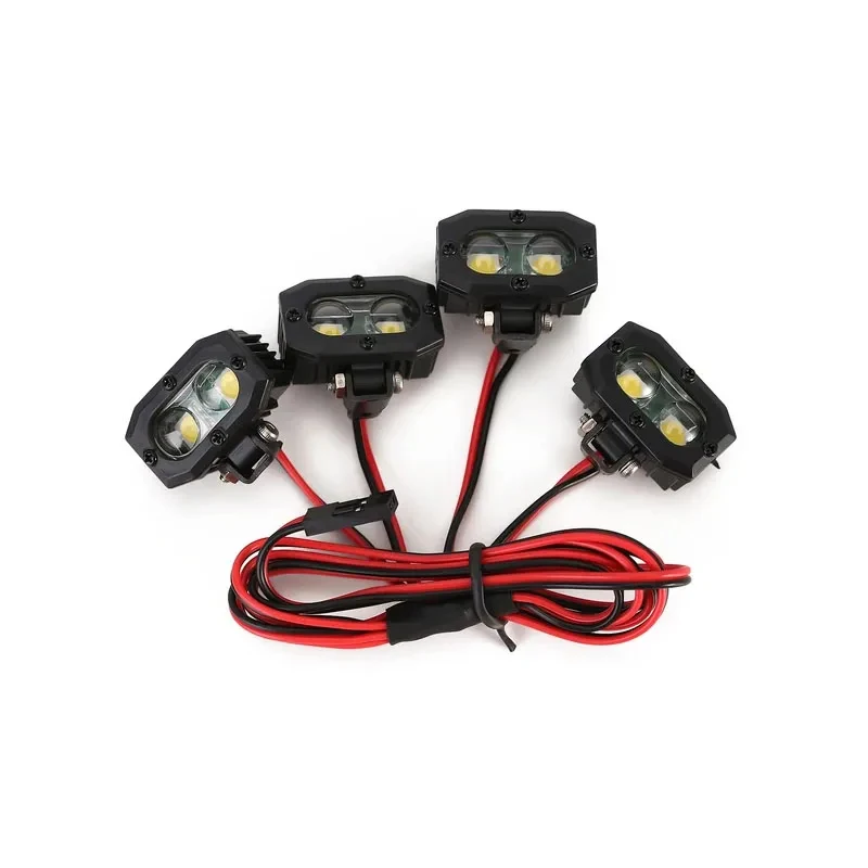 RC Bright LED Lights Reflektor reflektorowy do 1/10 RC Car Crawler Axial Traxxas TRX4 TRX6 SCX10 90046 AXI03007 Wraith Gen8 VS4-10