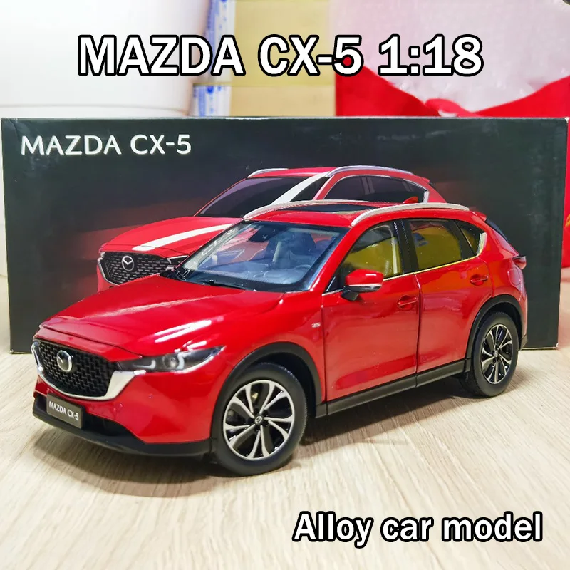 

1:18 MAZDA CX-5 CX5 SUV, модель автомобиля из сплава, литая под давлением металлическая модель автомобиля, коллекция высокой имитации, украшение, игрушка, рождественский подарок
