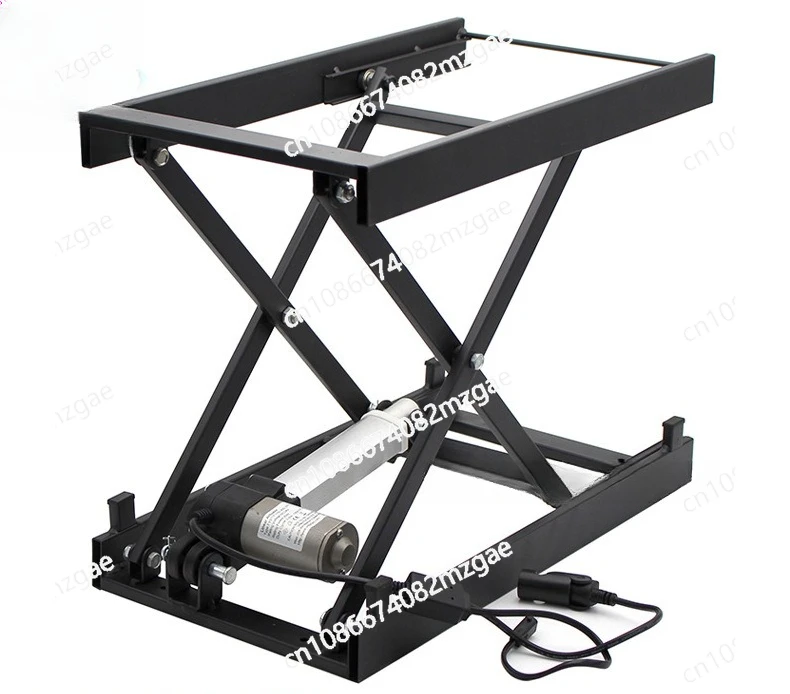 Electric Lift Table Stand Platform with Load Control, Motor Drive Iron Frame Actuator and USB Charging for Tea Coffee Table