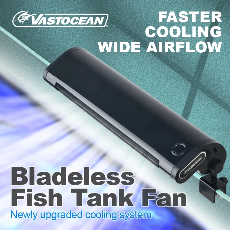 

VASTOCEAN Bladeless Cooling Fan USB Fan Fish Aquarium Desalination Artifact Type-C Interface