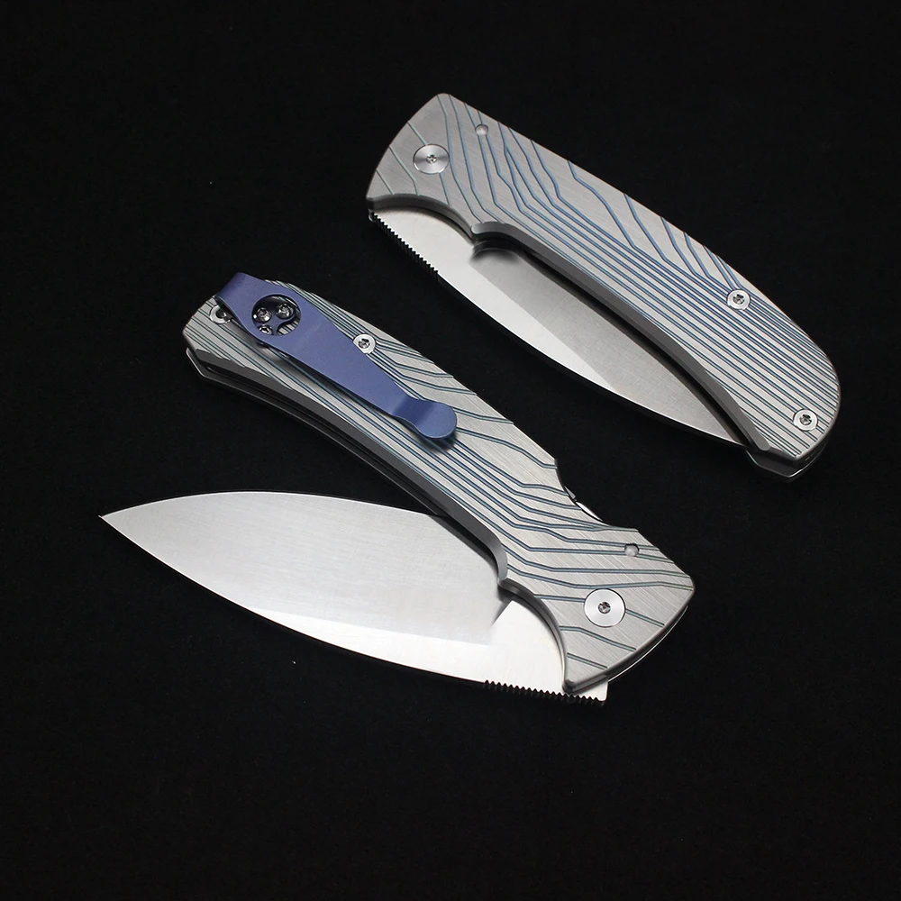 C46 포켓 접는 칼 M390 블레이드 G10 핸들 야외 캠핑 과일 칼 전술 생존 사냥 칼 EDC 도구 잭 나이프