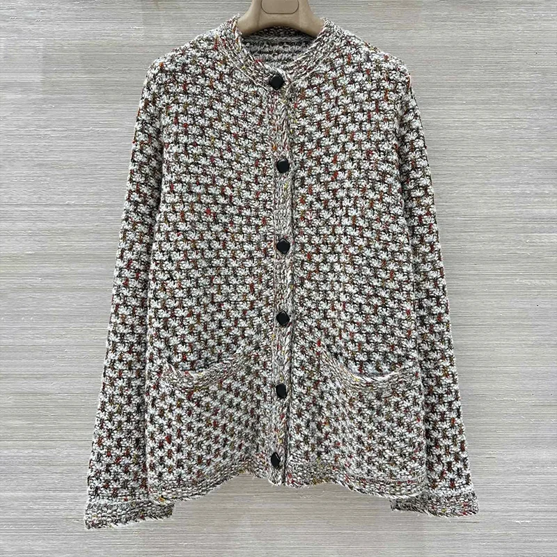 

High-quality women's wool cardigan - a warm and soft sweater autumn and winter clothing outerwear 25100920