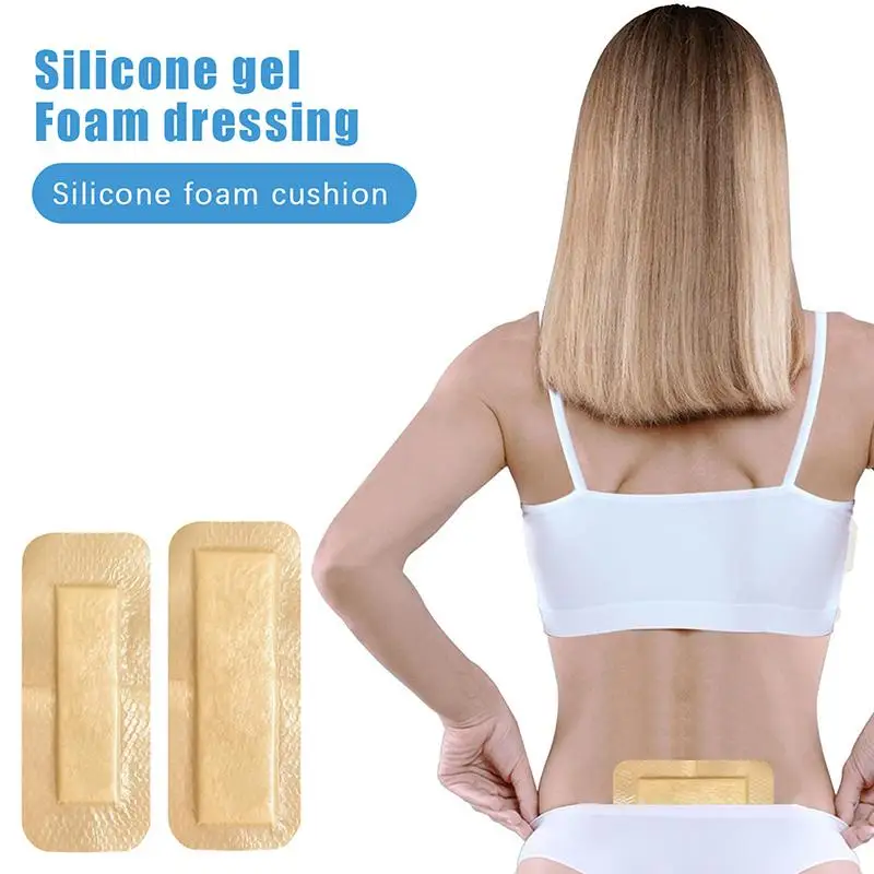 Silicone Gel Foam Adhesive Dressing Wound Dressing Sterile Bedsore Healing Pad Patch Pressure Ulcer Pad For Bedridden Patients