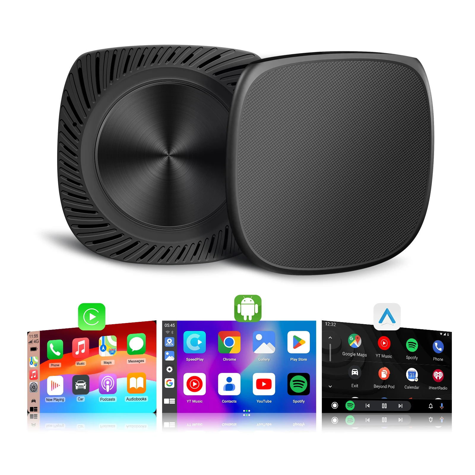 

Ezonetronics CarPlay Android Ai Box Wired To Wireless carplay Android Octa-core 4G+64G 8G+128GPlug and Play Support HDMI output