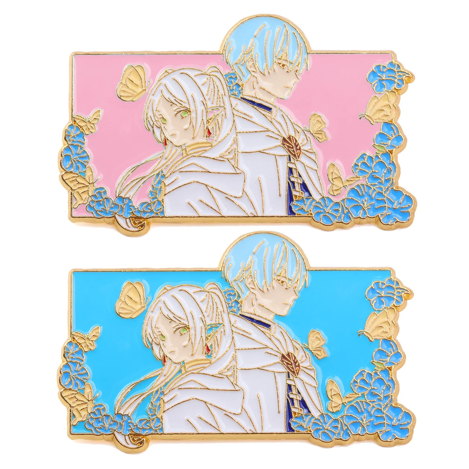 Alfileres esmaltados de Anime japonés Frieren, accesorios de joyería de moda, broches para ropa de Cosplay, mochila, insignias de solapa, regalos para amigos