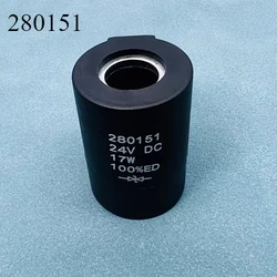 280151 280153 Excavator Electric Parts Solenoid Valve Coil 24V 17W 27W Excavator Parts Interior Parts