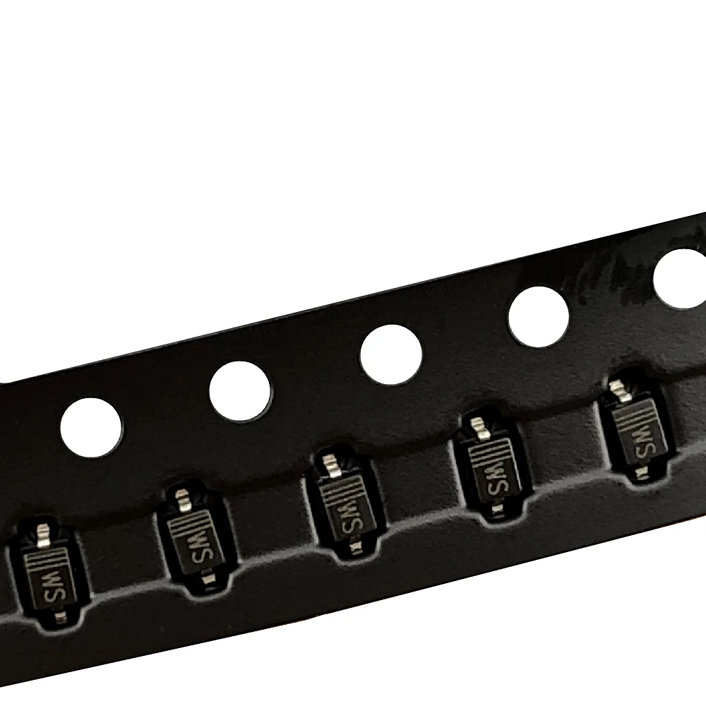 (100 قطعة) BZT52C36S SOD-323 (وضع علامة WS) صمام ثنائي مثبت بجهد 36 فولت