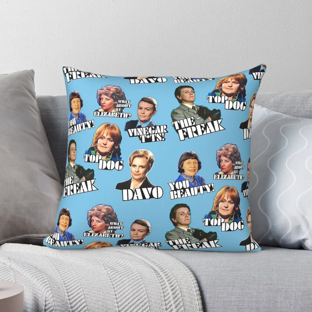 Prisoner Cell Block Vintage Cast Square Pillowcase Polyester Linen Velvet Printed Zip Decorative Pillow Case Home Cushion Cover