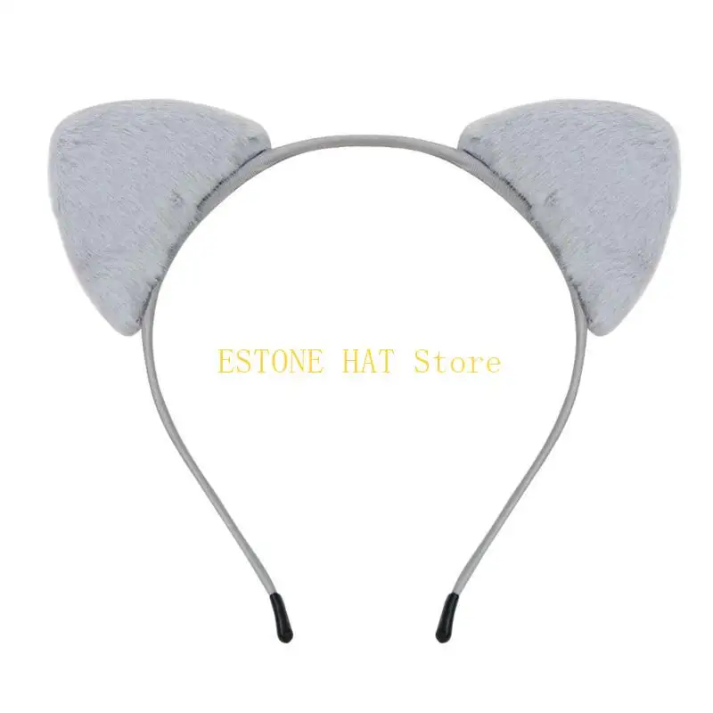 

49MF Cats Ear Pattern Headbands Cosplay Masquerades Headbands Festival Headwear Accessories