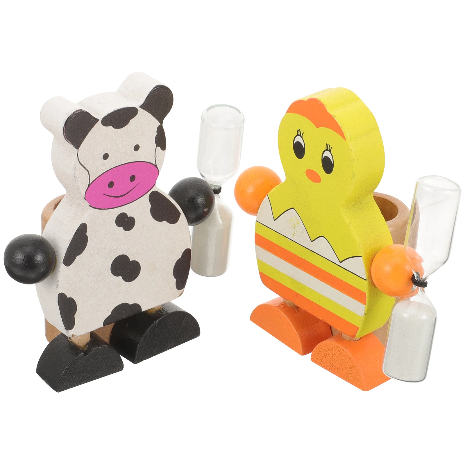 

2pcs Minute For Kids Cute Hourglass Sand Toddler Toothbrushing Multi-Function Desktop Timer With Toothbrush Holder 3 Min Kids