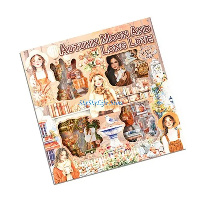 E65E Creatieve Kid Craft Sticker 100 Stuks Lente Zomer Herfst Winter Thema's PET-materiaal met opslagcontainer