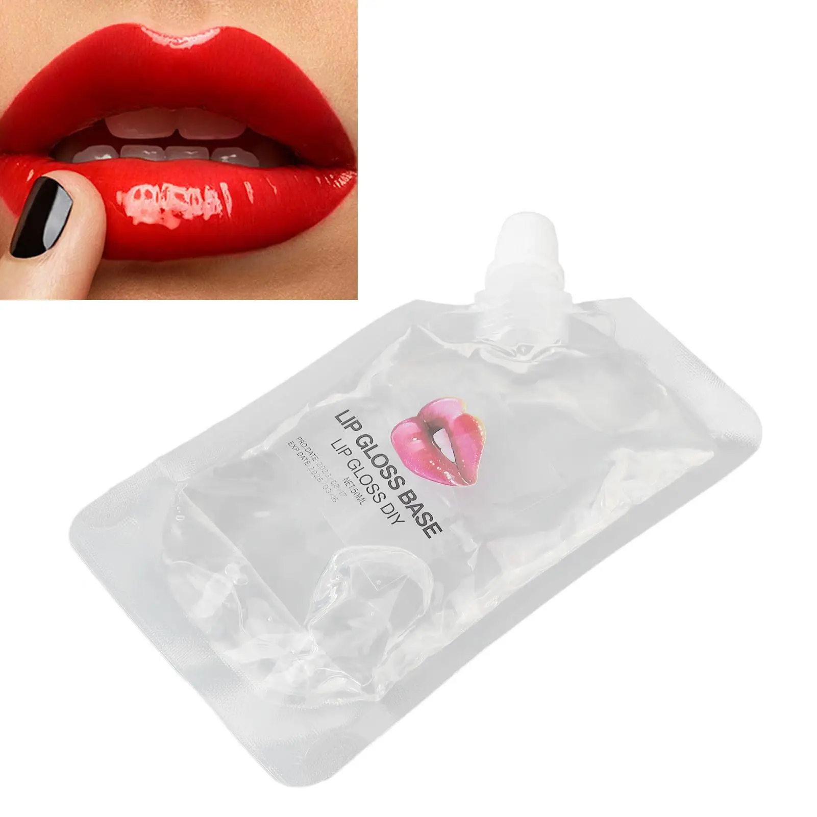 Base de brillo de labios de 50 ml: hidratante y fácil de usar, segura para maquillaje profesional: ideal para mujeres y niñas